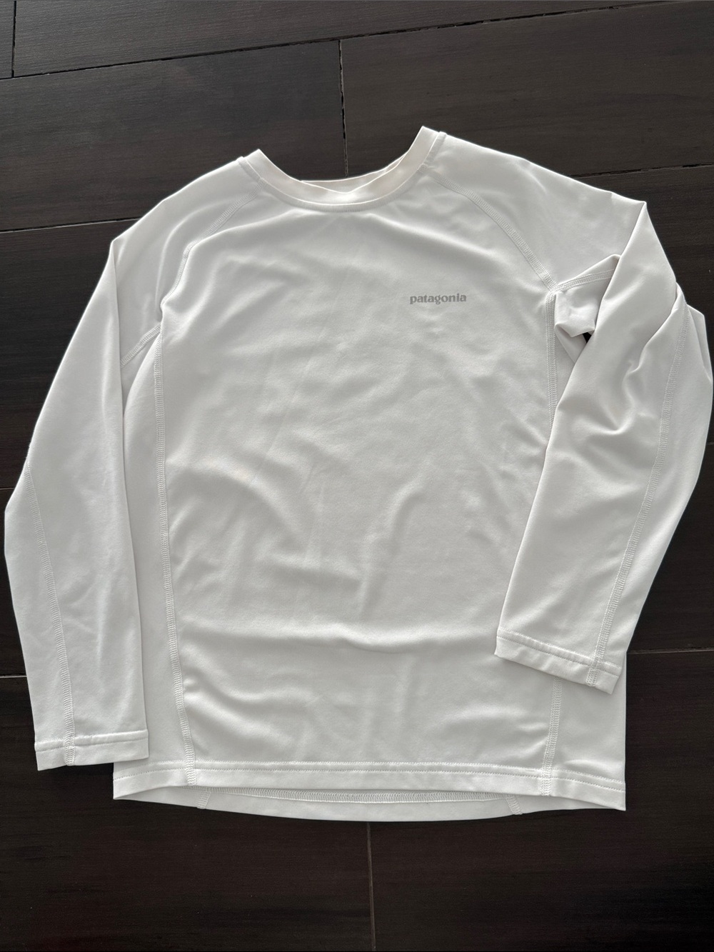 Patagonia Youth Capilene Cool Long-Sleeve Shirt with Back logo - Picture 4 of 5